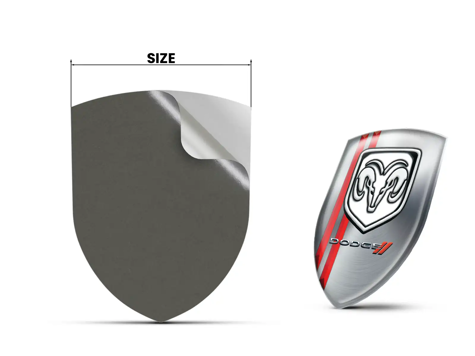 Dodge Radkappensticker Glänzende Edition Fahrzeuglabels